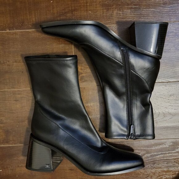 NEW Sam Edelman Wells Boots Womens 9.5 Sleek Feminine Chic Simple Whimsygoth - Picture 3 of 10